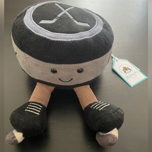 Jellycat Amuseables Sports Ice Hockey Puck Plush NWT